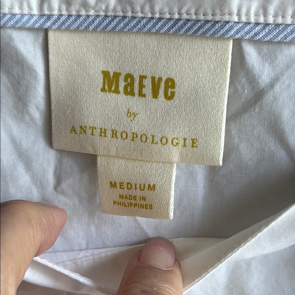 Maeve Ivory Peplum Short Sleeve Top - Picture 5 of 7